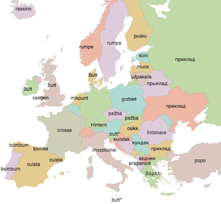 Illustration for article titled Interactive Maps Show How English Words Translate Across Europe